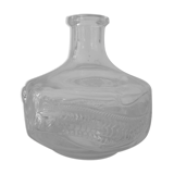 Soliflore vase in glass pattern fish and jellyfish