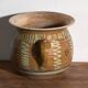 Old glazed ceramic pot – Central Europe, around 1930