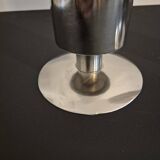 70s chrome metal vases