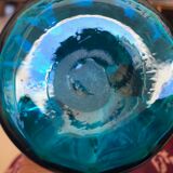 Carafes à liqueur en verre soufflé émaillé XIXè Dit Georges Sand