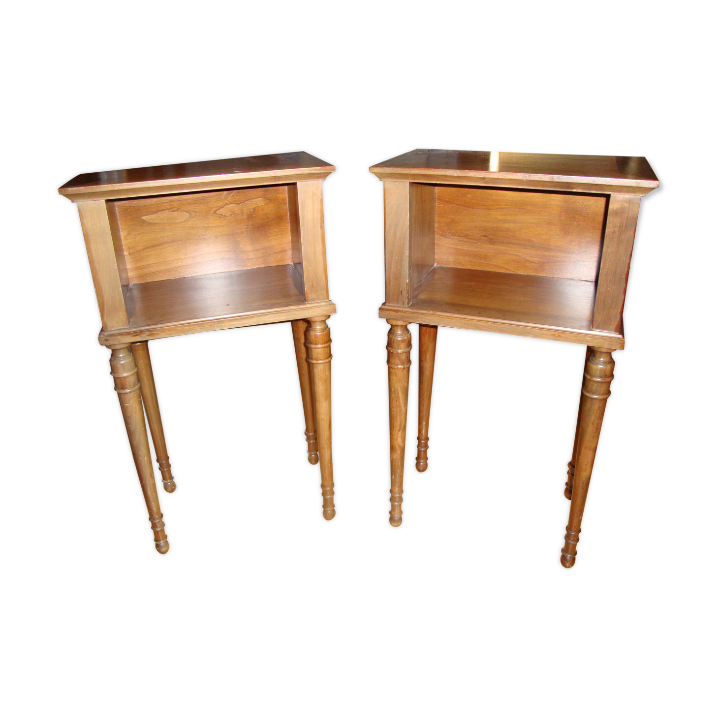 Board-style bedside tables