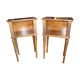 Board-style bedside tables
