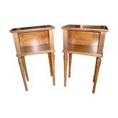 Board-style bedside tables