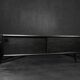 Mid-Century Modern Scandinavian Buffet in Dark Raw Oak with Wooden Handles, 1960s