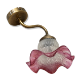 Pink tulip wall lamp