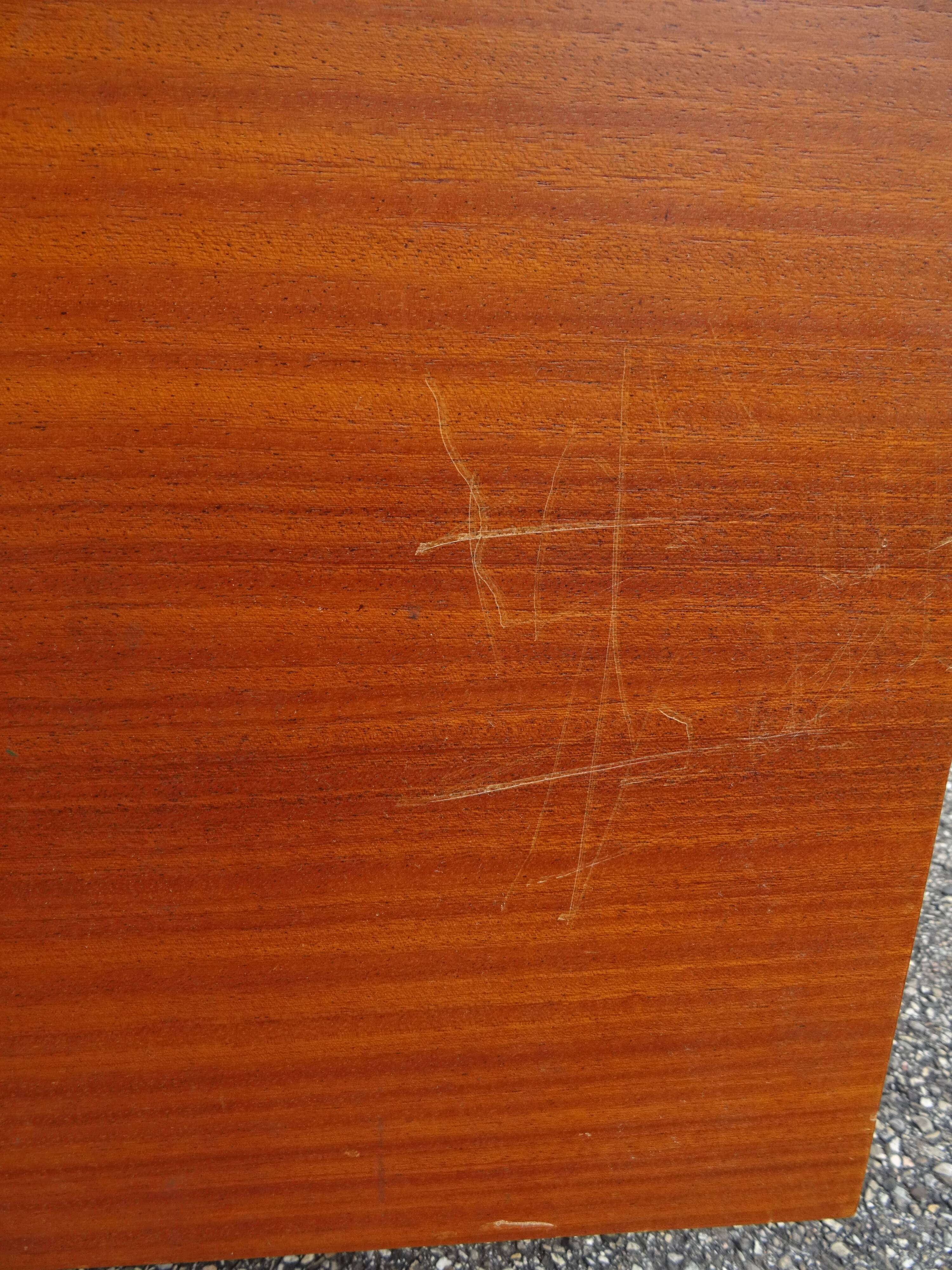 Vintage wood metal desk from the 60s