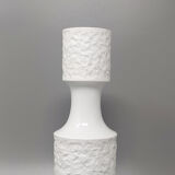 1970s space age white vase in Bavaria's porcelain
