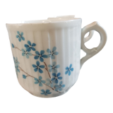 4 porcelain forget-me-not coffee cups