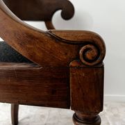 Restoration armchair in mahogany