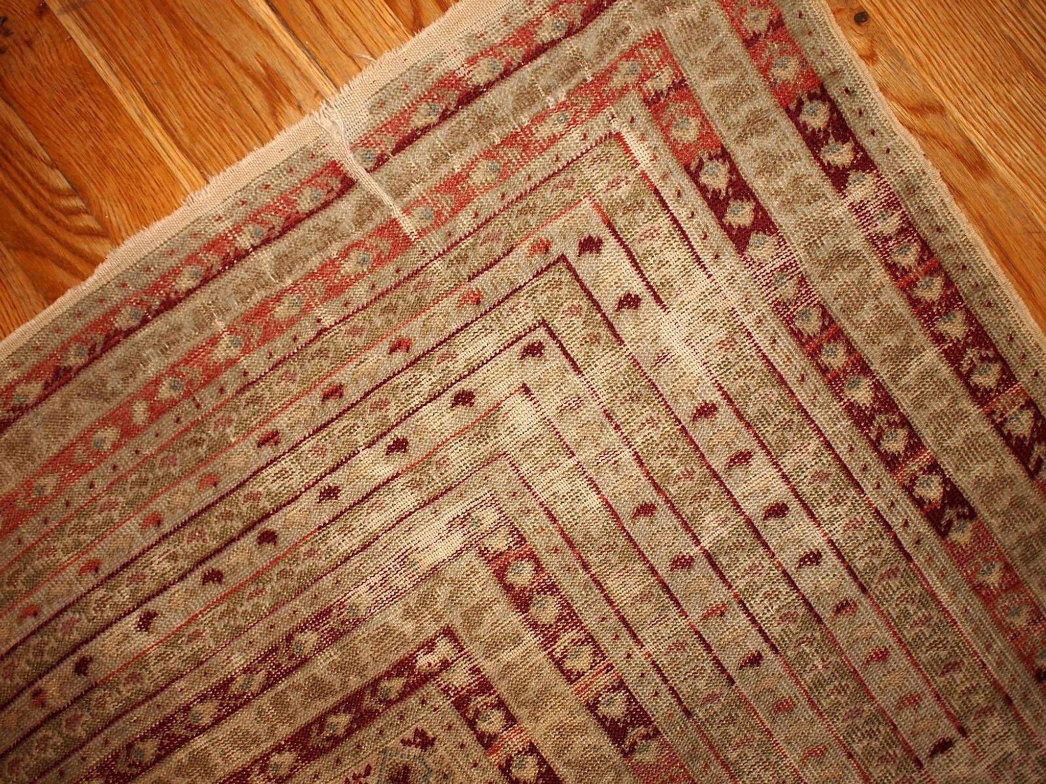 Handmade antique Turkish Ghurdes prayer rug 4.10' x 7.3' (152cm x 222cm) 1870s - 1B427