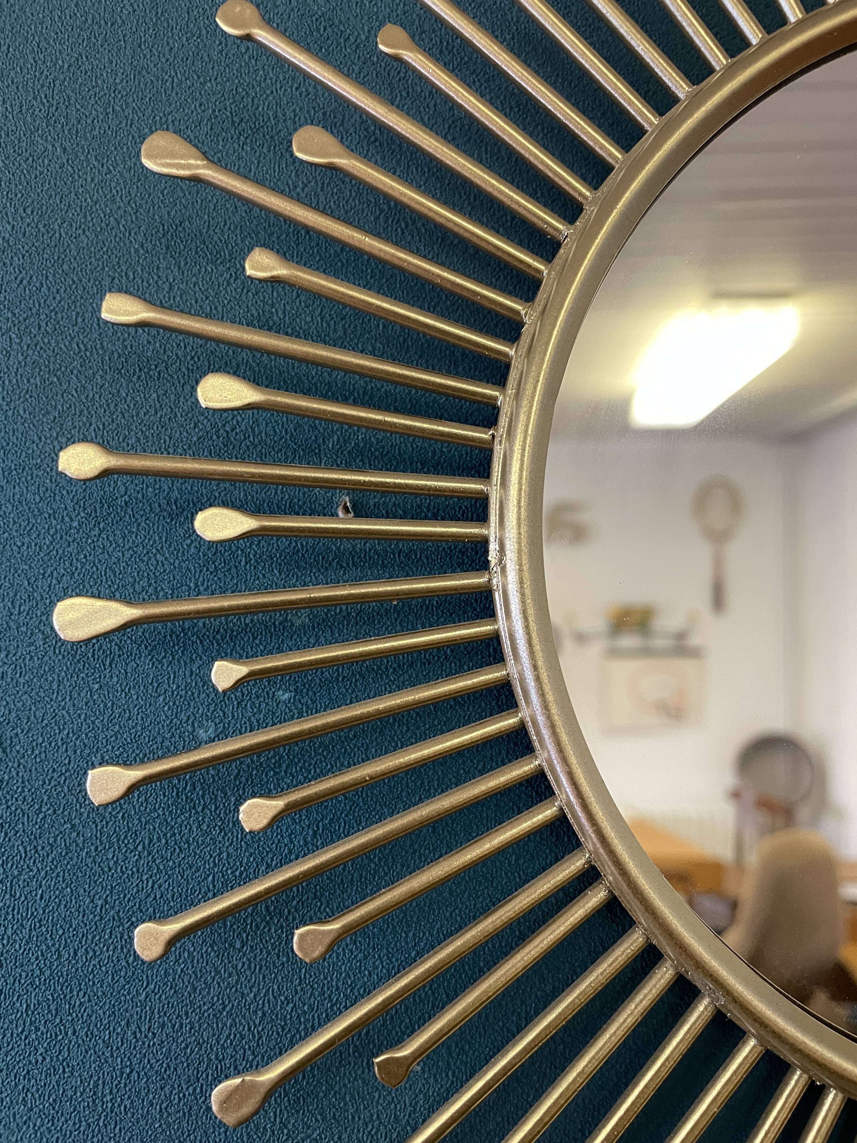 Metal sun mirror, 31 cm