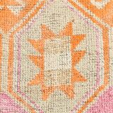 Tapis de couloir vintage orange pâle 3x13, 94x381 cm
