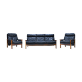 Mid-Century Leather Tessa T21 Living Room Sets 1970s, Set of 3