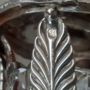 Moutardier en argent massif et cristal