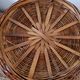 Vintage rattan and bamboo basket - Traditional weaving from China