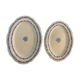 2 oval dishes serving in Gien 1900