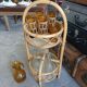 Vintage rattan bottle holder/server