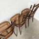 Set of 4 Fischel caned bistro chairs