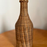 Vintage rattan bottle