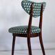 Mid-Century heart-shaped armchair in Amuleto green velvet, Europe, 1960s