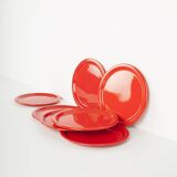 Vermilion red plates