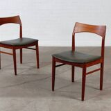 Vintage Teak Stuhl Danish Mid Century Kjærnulf Design 60er