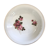Hollow flat salad bowl Sarreguemines décor Richemond