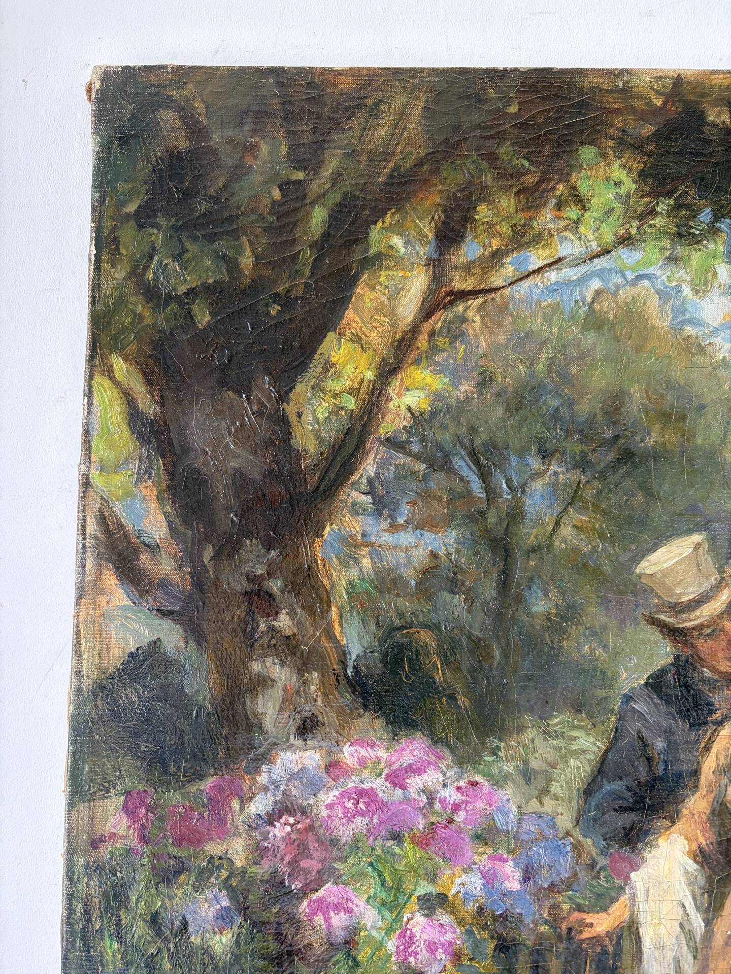 “La proposition”, huile sur toile signée