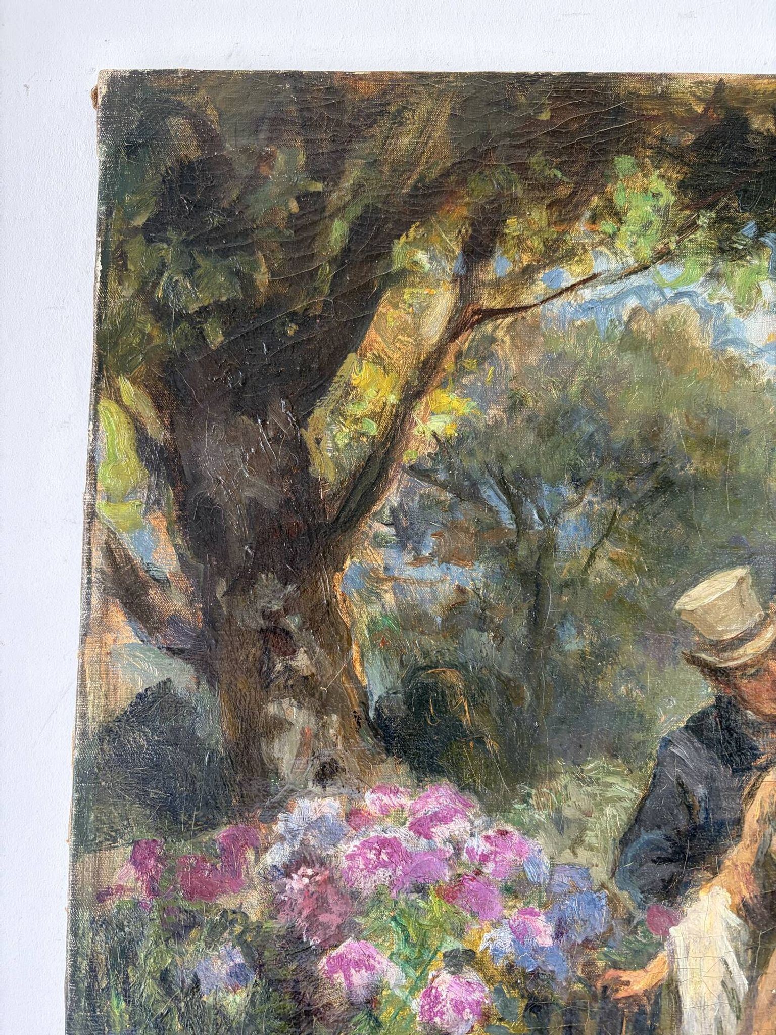 “La proposition”, huile sur toile signée