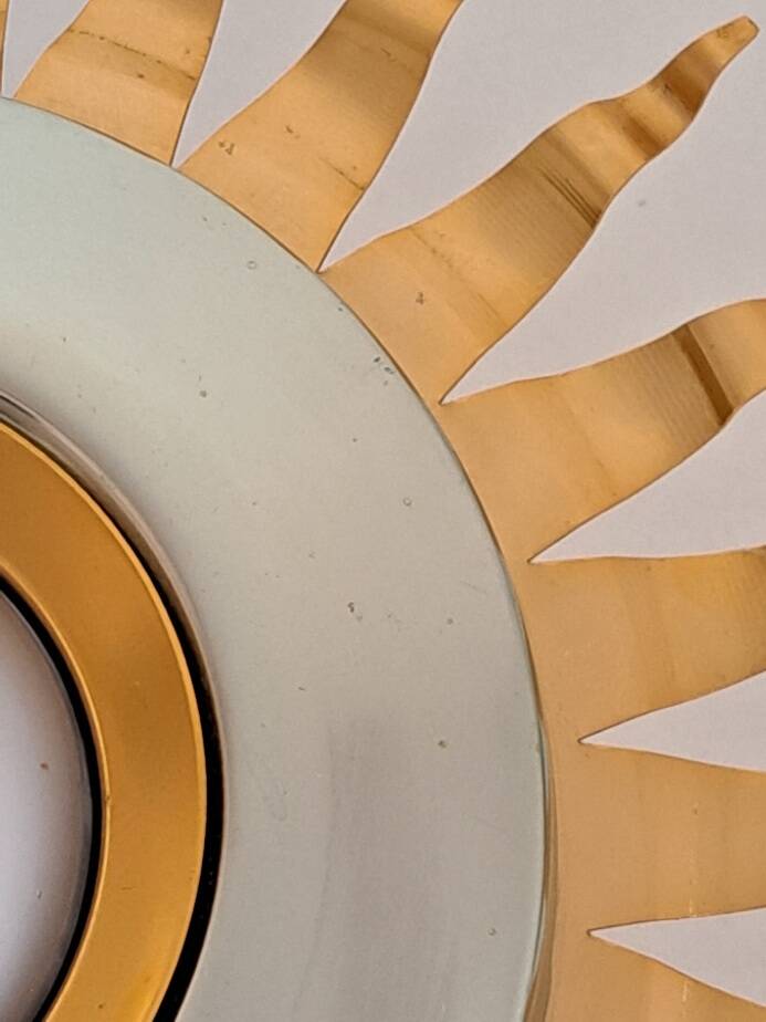 Plafonnier en métal doré