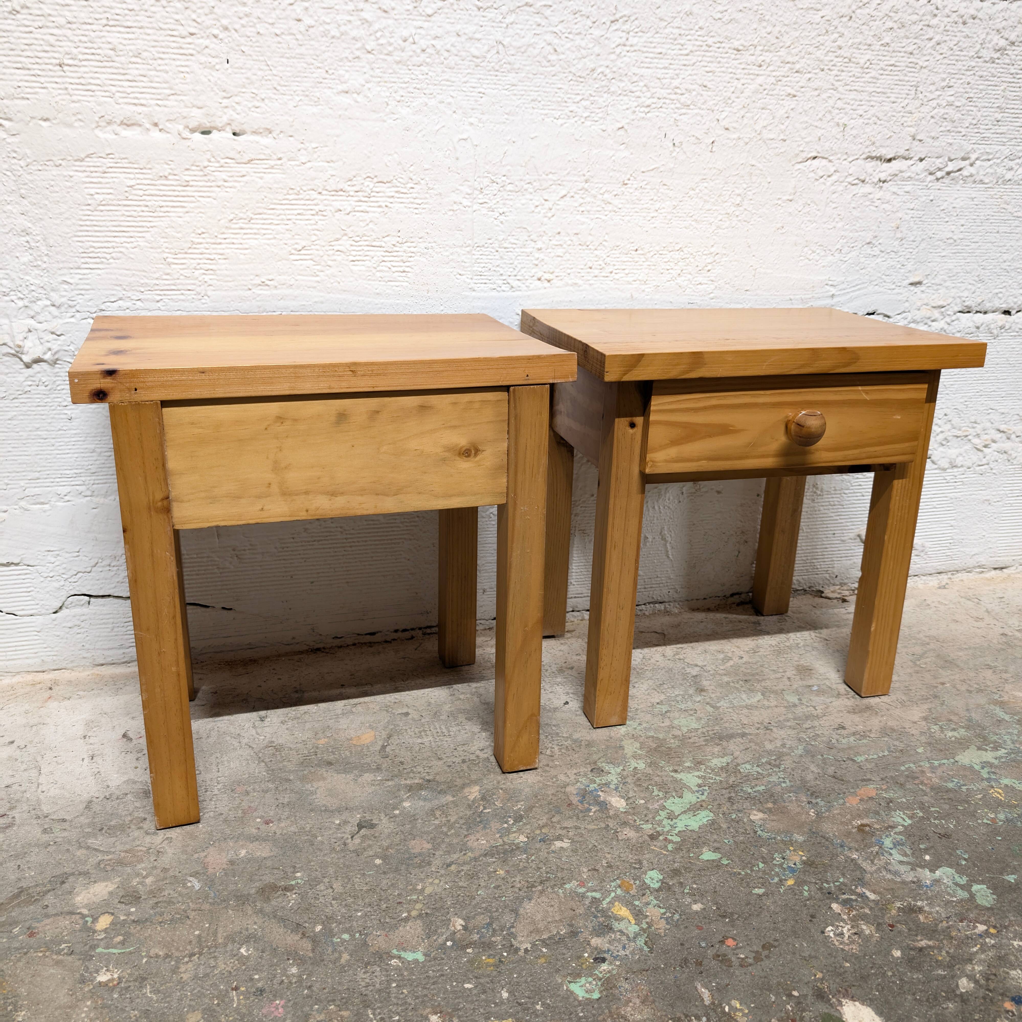 Pair of vintage bedside tables