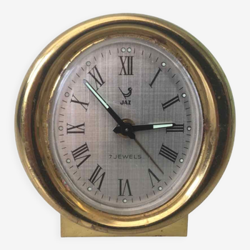 Brass alarm clock Jaz 70s
