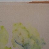 20th Century School: The Flower Park, original signed watercolor