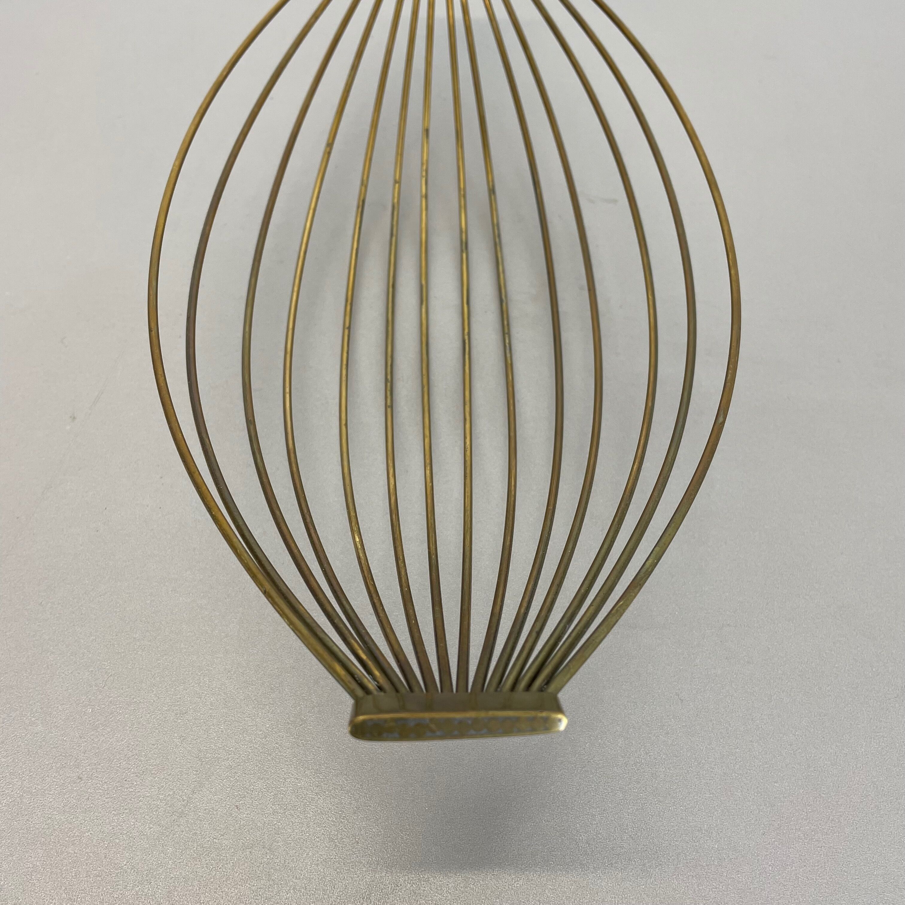 Minimalist Brass Fruit Bowl Shell by Carl Auböck, Austria, 1950s