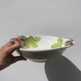 Ceramic fruit slip salad bowl
