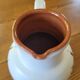 XL ceramic pitcher signed