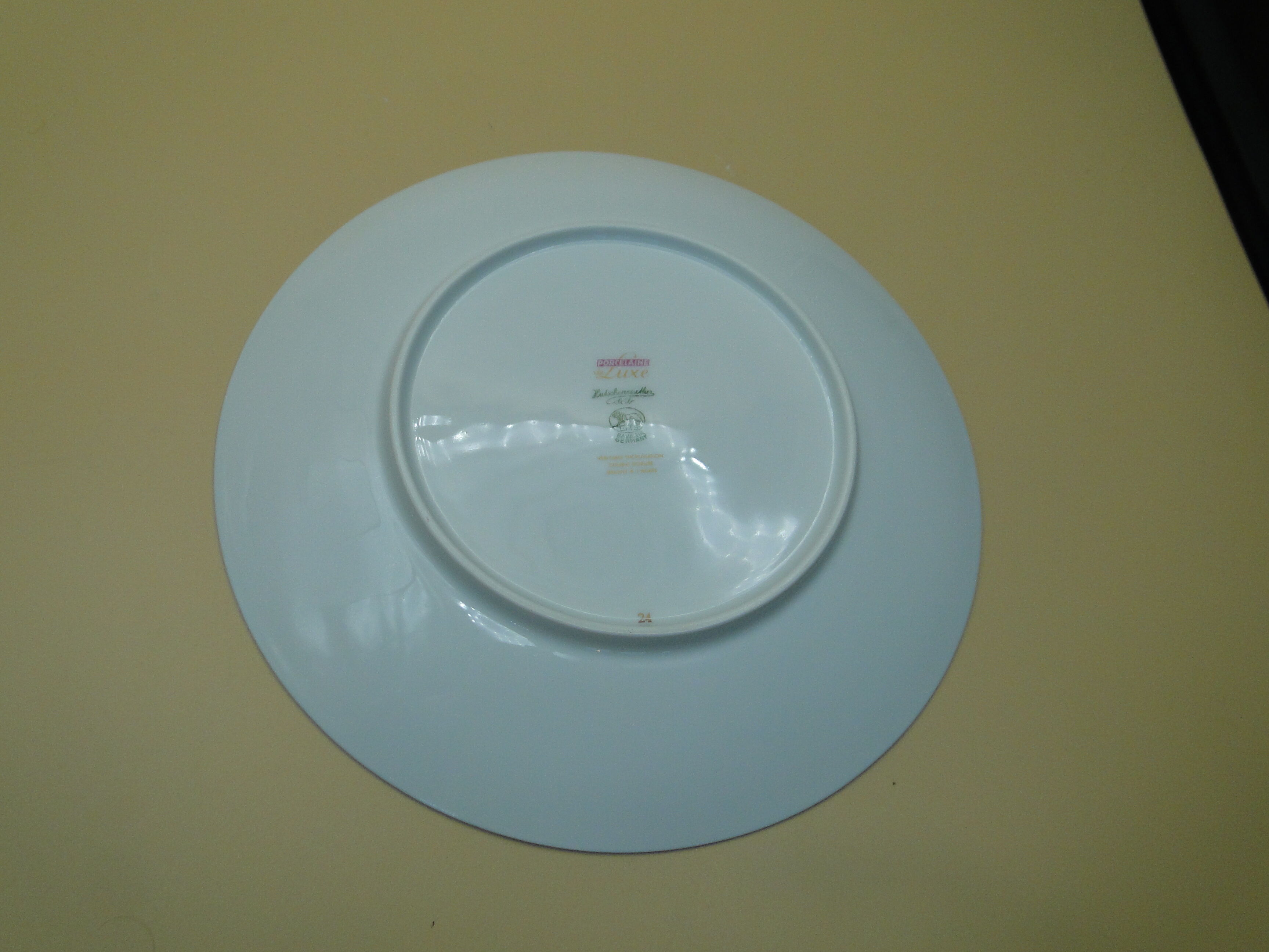 Lot 6 flat plates porcelain hutschenreuther selb bavaria