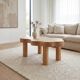 Solid oak coffee table PLOT-P4