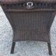 Set de 3 fauteuils en rotin des années 70