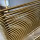 Scoubidou chair or vintage 1960s khaki green chrome spaghetti chair