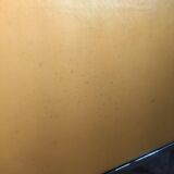 Florence Knoll two-seater sofa in mustard yellow leather, 1970