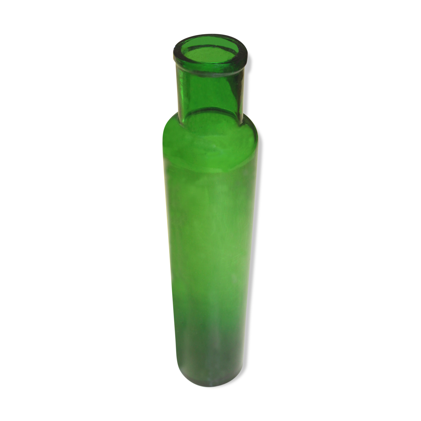 Green glass bottle