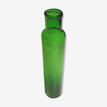 Bouteille verte en verre