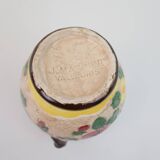 Vallauris Massier vase with flower motifs, signed under the base