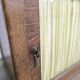 Vintage deep wooden display cabinet / mini cabinet