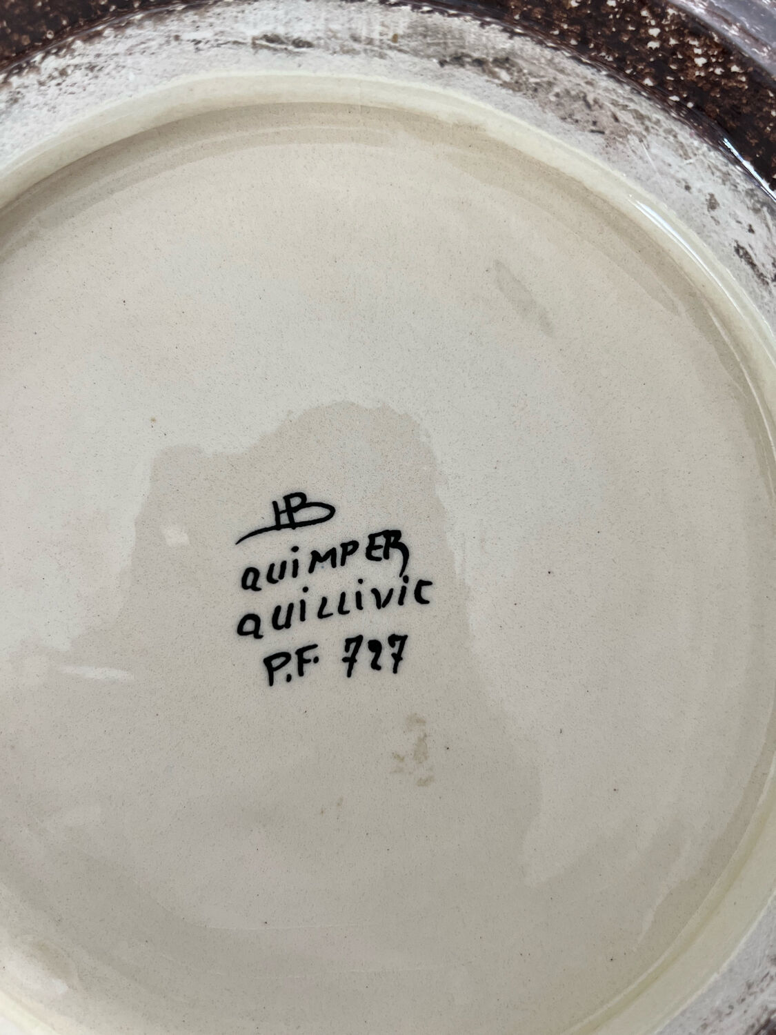 Ceramic dish rene Quillivic Quimper