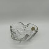 Cendrier ou vide-poche en cristal du Val Saint-Lambert