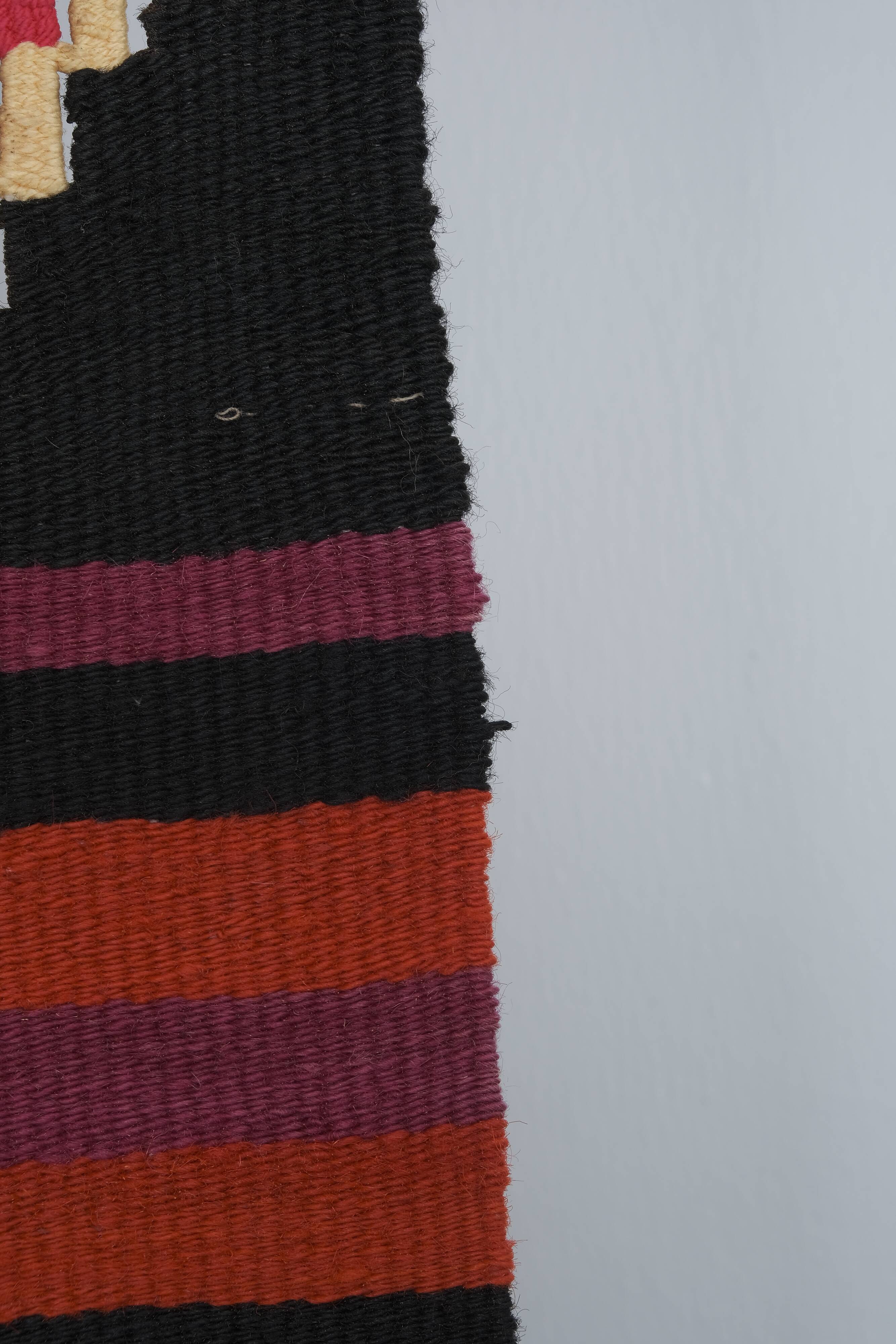 Mid Century Nomadic Wool Anatolian Hall Kilim Runner, Gallery Rug 2'9'' x 14'1''