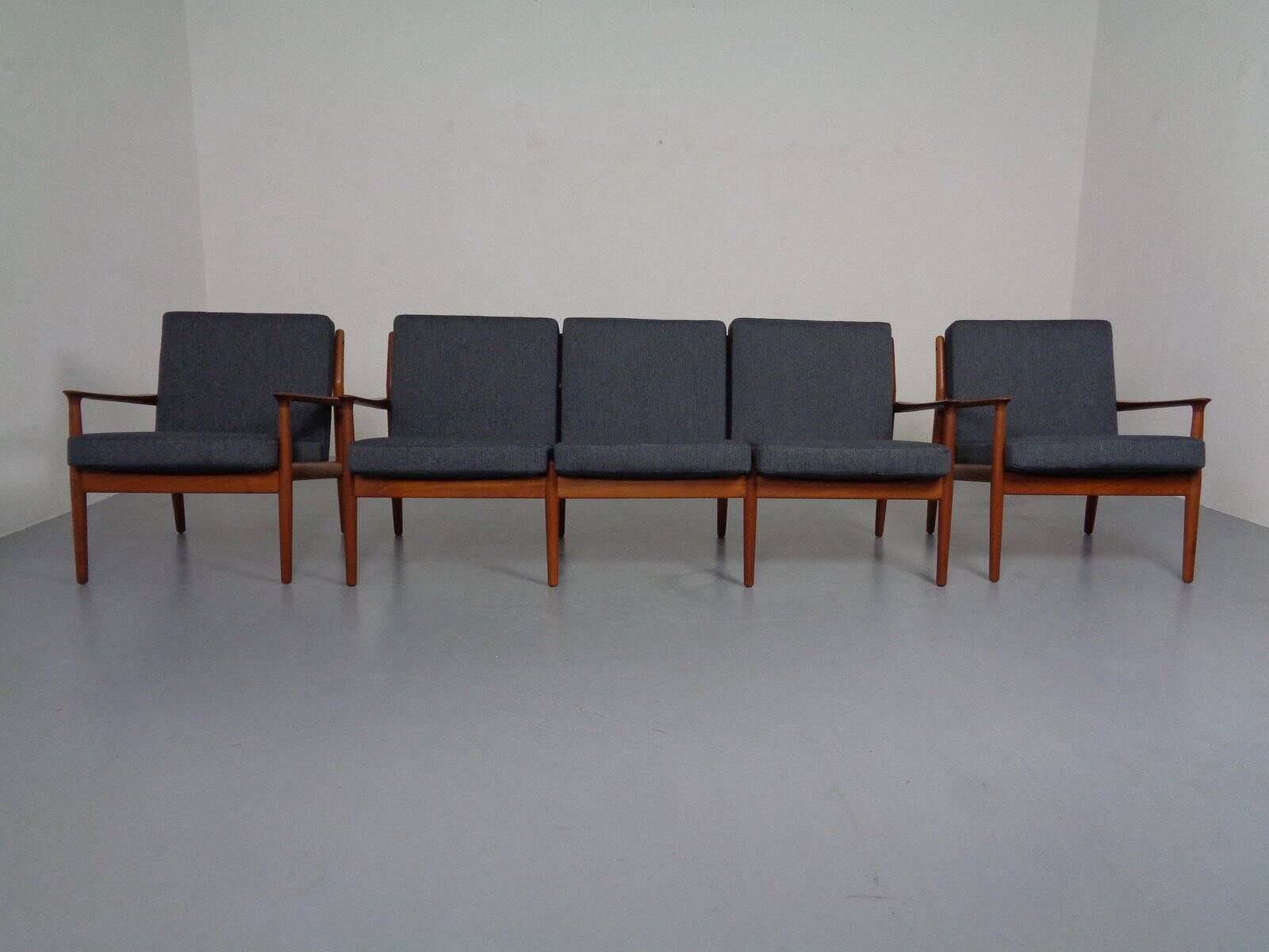 Danish Teak Armchair by Svend Aage Eriksen for Glostrup, 1960s