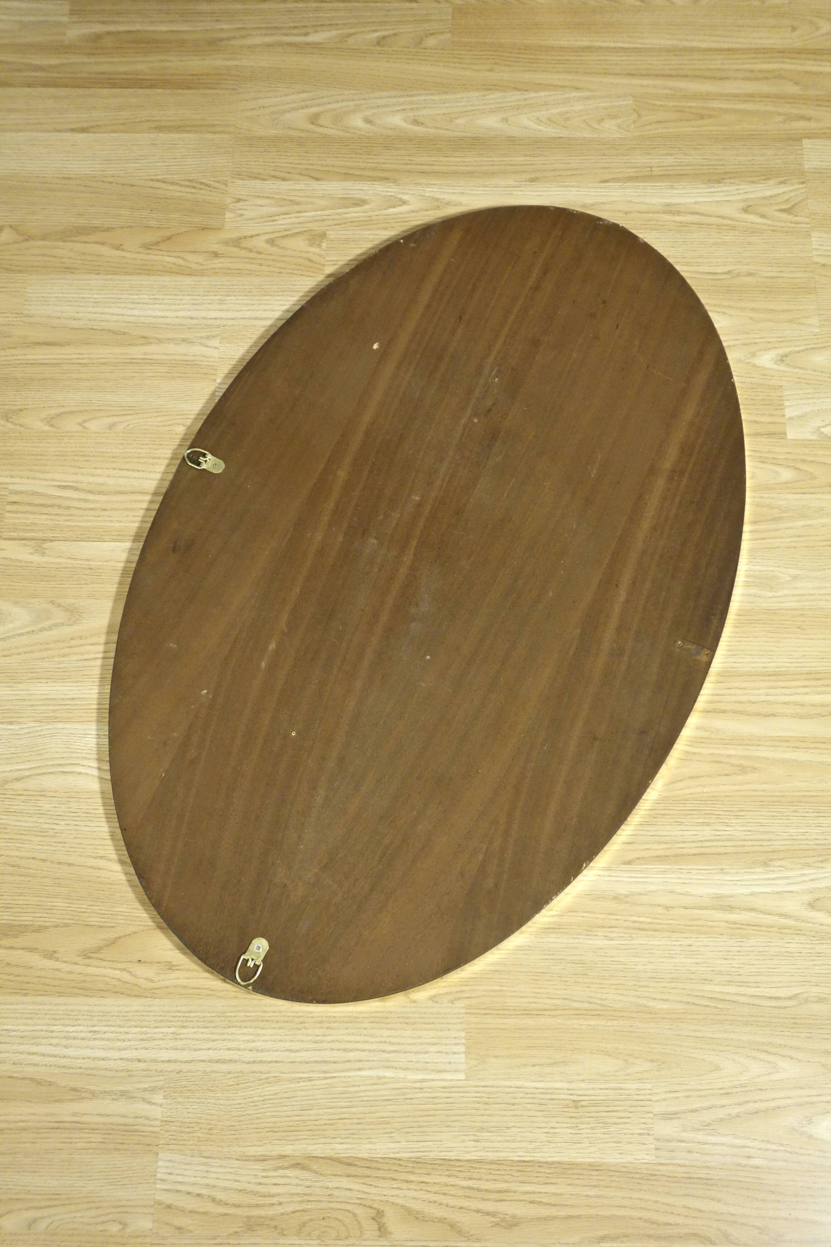 Vintage oval mirror from the 1960s